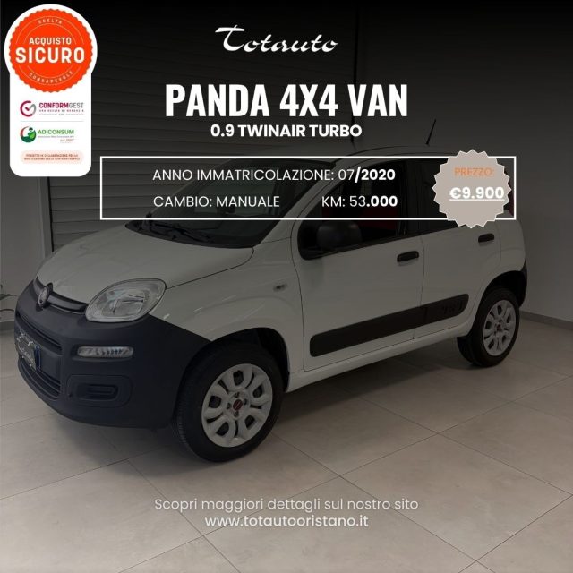 Fiat Panda 0.9 TwinAir Turbo S&S 4x4 Pop Van 2 posti usato a GHILARZA