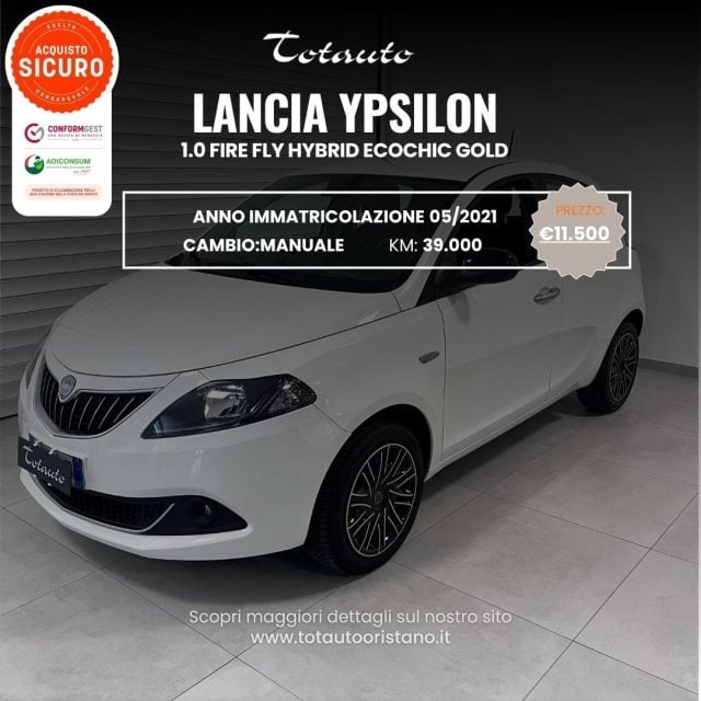 Lancia Ypsilon 1.0 FireFly 5 porte S&S Hybrid Ecochic Gold usato a GHILARZA
