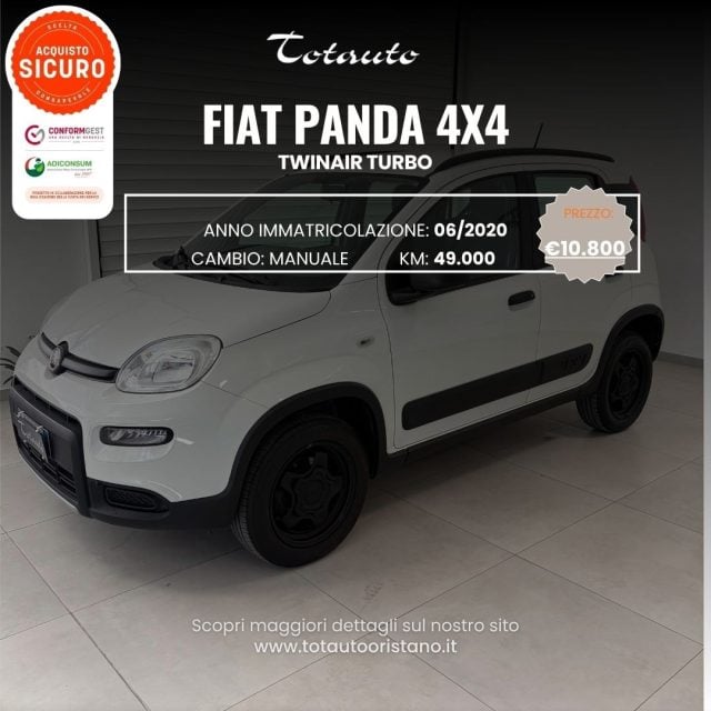 Fiat Panda 0.9 TwinAir Turbo S&S 4x4 usato a GHILARZA