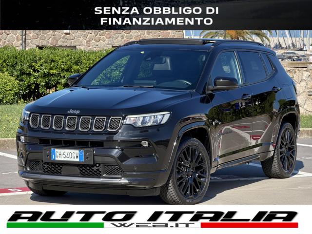 Jeep Compass 4XE S 240CV PHEV+TETTO APRIBILE TOTAL BLACK !!!, del 2021, 69.000 km, in vendita a Civitavecchia (RM)
