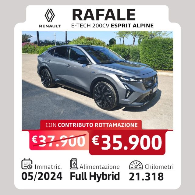 Renault Rafale Full Hybrid E-Tech 200 CV Esprit Alpine usato a TARANTO
