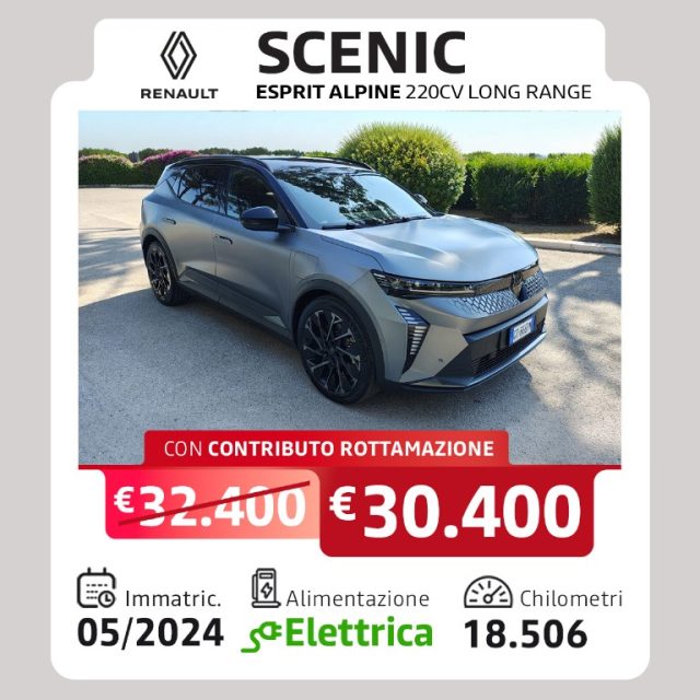 Renault Scenic E-Tech Sc�nic E-Tech Electric 220 CV Long Range Esprit Al usato a TARANTO