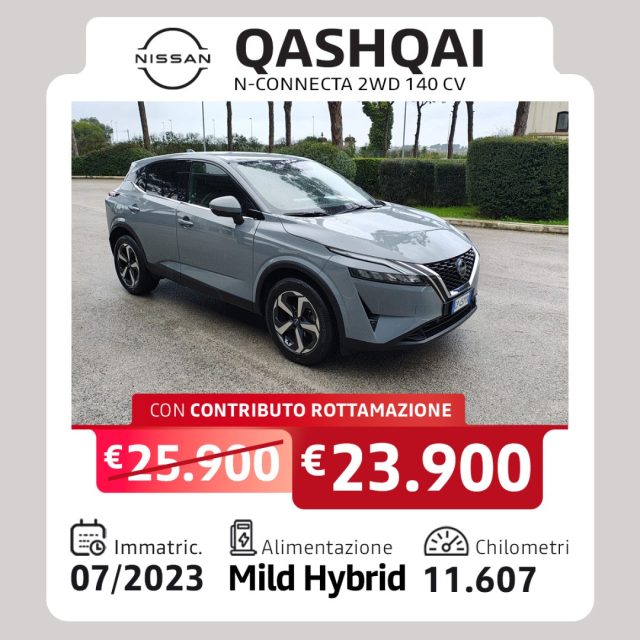 Nissan Qashqai 1.3 mhev N Connecta 2wd 140cv usato a TARANTO
