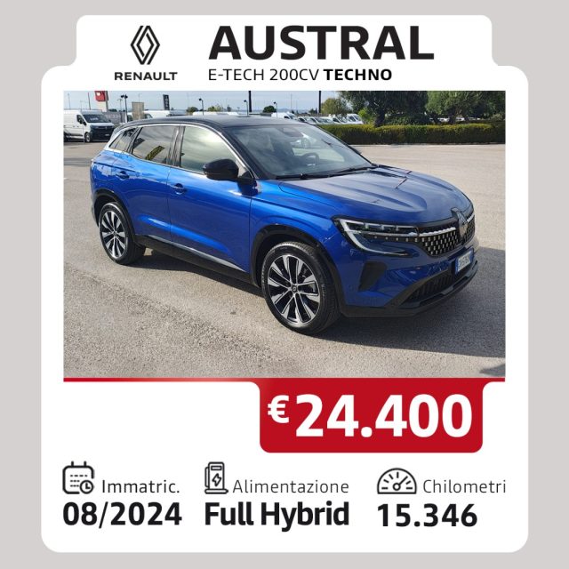 Renault Austral Austral Full Hybrid E-Tech 200 CV Techno km 0 a TARANTO