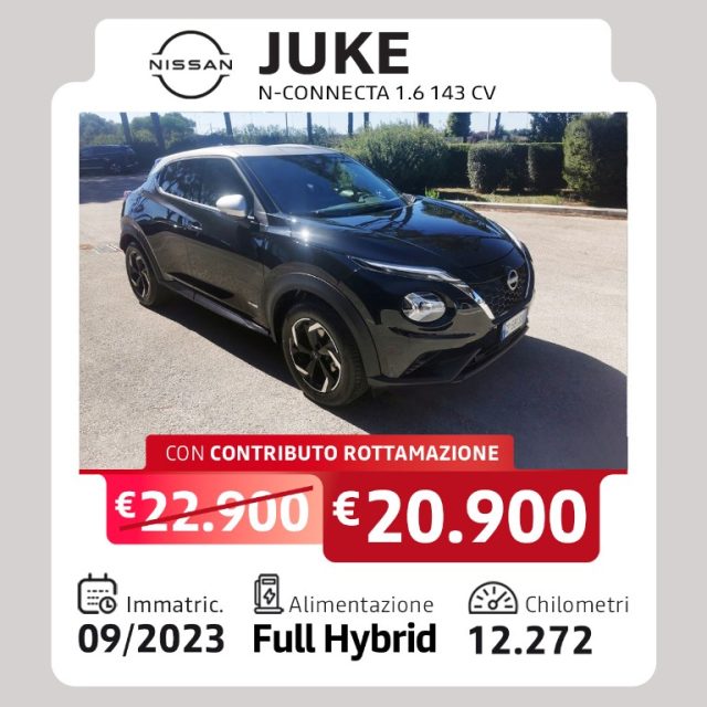 Nissan Juke 1.6 HEV N-Connecta usato a TARANTO