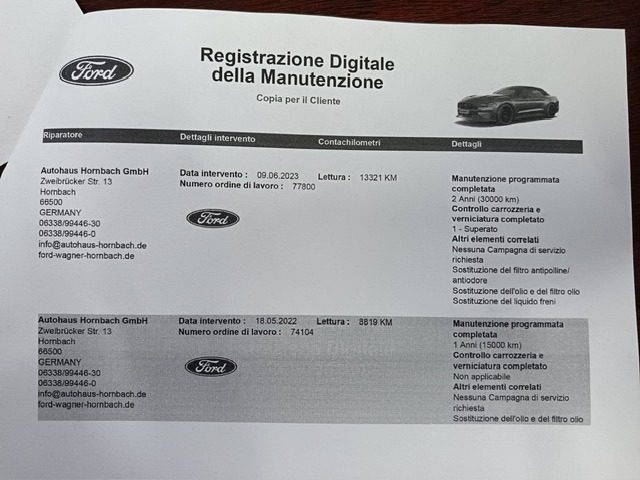 Ford Mustang Convertible 5.0 V8 GT AUTOMATICA **28.400 KM**, del 2021, 28.400 km, in vendita a Ponte San Pietro (BG)