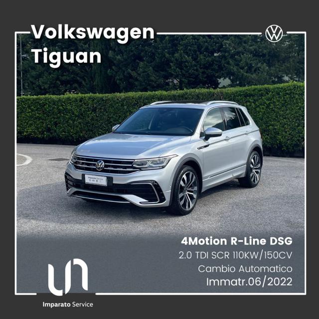 Volkswagen Tiguan 2.0 TDI SCR DSG R-Line 4Motion 110KW/150CV, del 2022, 70.315 km, in vendita a Polla (SA)