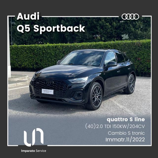 Audi Q5 Sportback 2.0 TDI S tronic S line quattro 150KW, del 2022, 66.294 km, in vendita a Polla (SA)
