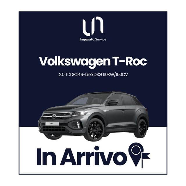 Volkswagen T-Roc 2.0 TDI SCR R-Line DSG 110KW/150CV, del 2023, 96.187 km, in vendita a Polla (SA)