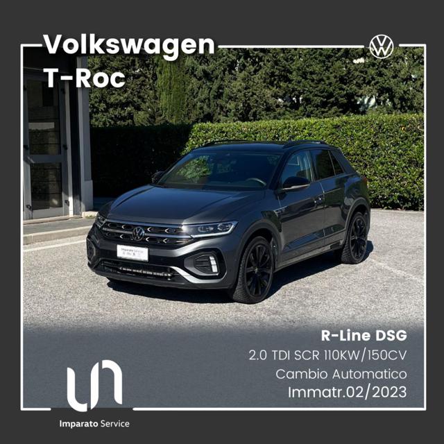 Volkswagen T-Roc 2.0 TDI SCR R-Line DSG 110KW/150CV, del 2023, 96.187 km, in vendita a Polla (SA)