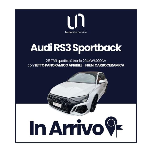 Audi RS 3 SPB TFSI quattro S tronic, del 2022, 61.663 km, in vendita a Polla (SA)