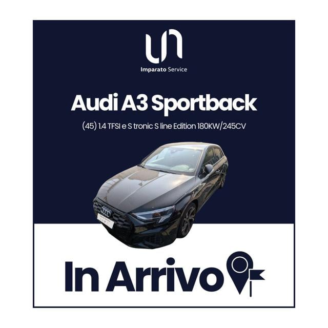 Audi A3 SPB 45 TFSI e S tronic S line edition, del 2024, 62.581 km, in vendita a Polla (SA)
