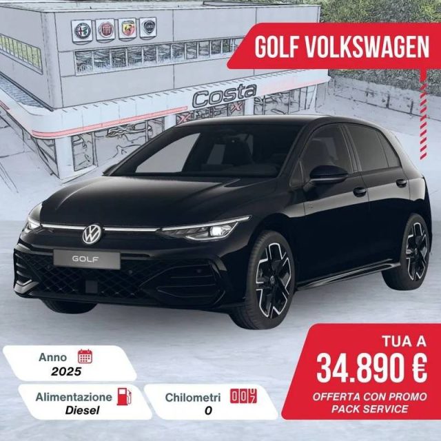 Volkswagen Golf 2.0 TDI 150 CV DSG SCR R-Line Plus km 0 a VALDOBBIADENE