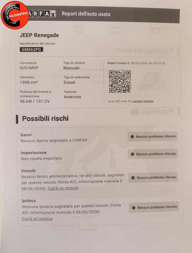 Jeep Renegade 1.6 Mjt 130 CV Limited PREZZO REALE - foto 2 di 16