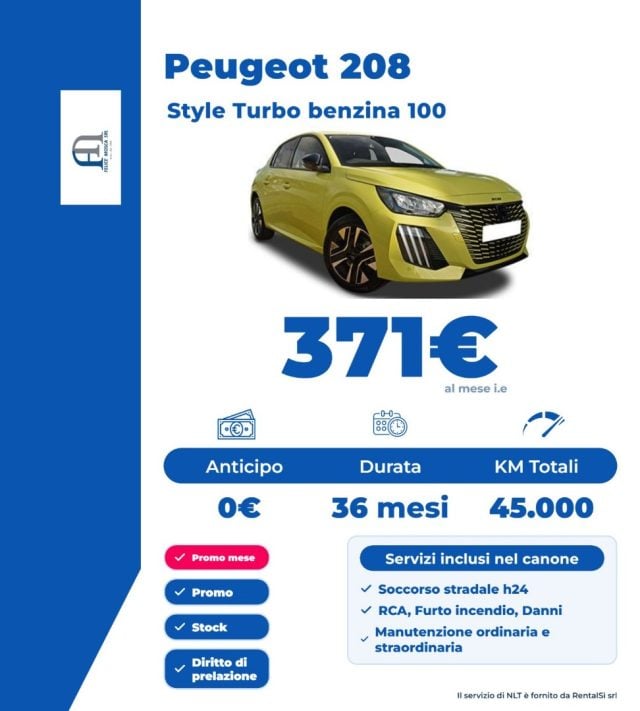 Peugeot 208 Style Turbo benzina 100, in vendita a Somma Vesuviana (NA)