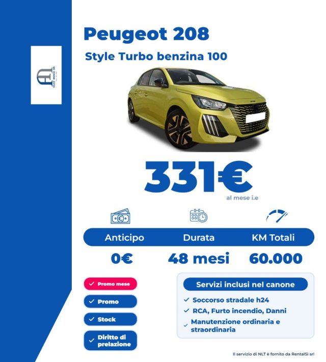 Peugeot 208 Style Turbo benzina 100 - foto 2 di 2