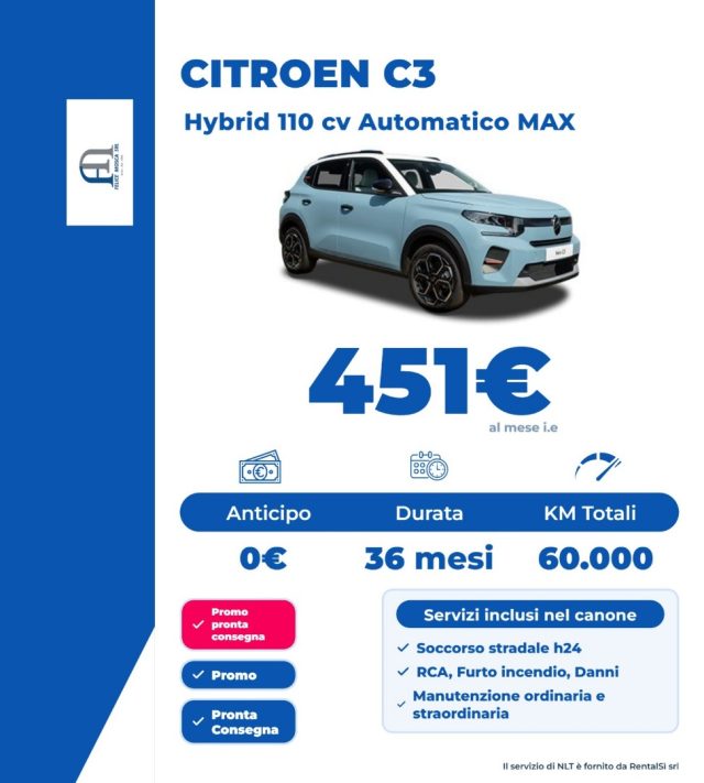Citroen C3 Hybrid 110 e-DCS6 Max - foto 3 di 4