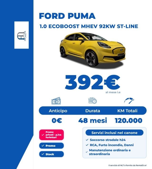 Ford Puma 1.0 EcoBoost Hybrid 125 CV S&S aut. ST-Line, in vendita a Somma Vesuviana (NA)