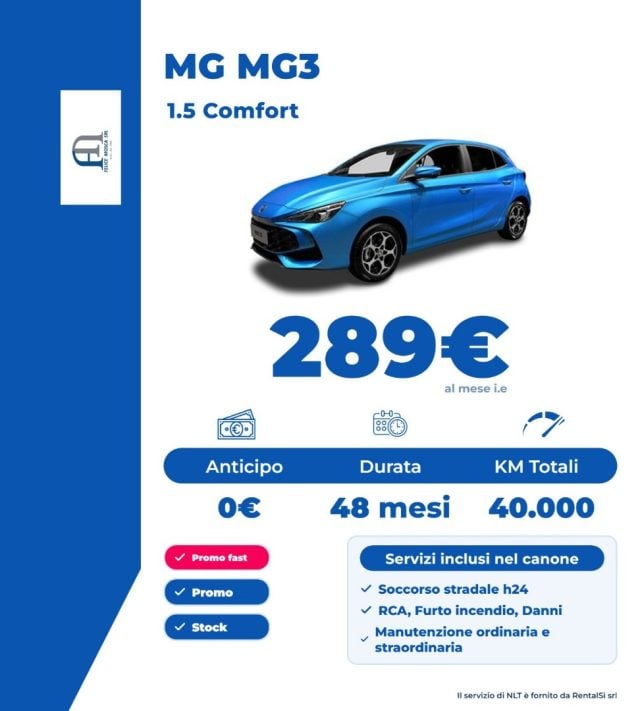 MG MG3 1.5 Comfort, in vendita a Somma Vesuviana (NA)