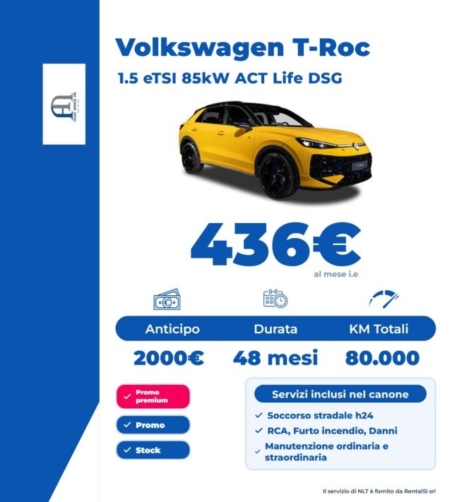 Volkswagen T-Roc 1.5 TSI ACT DSG Life - foto 4 di 4