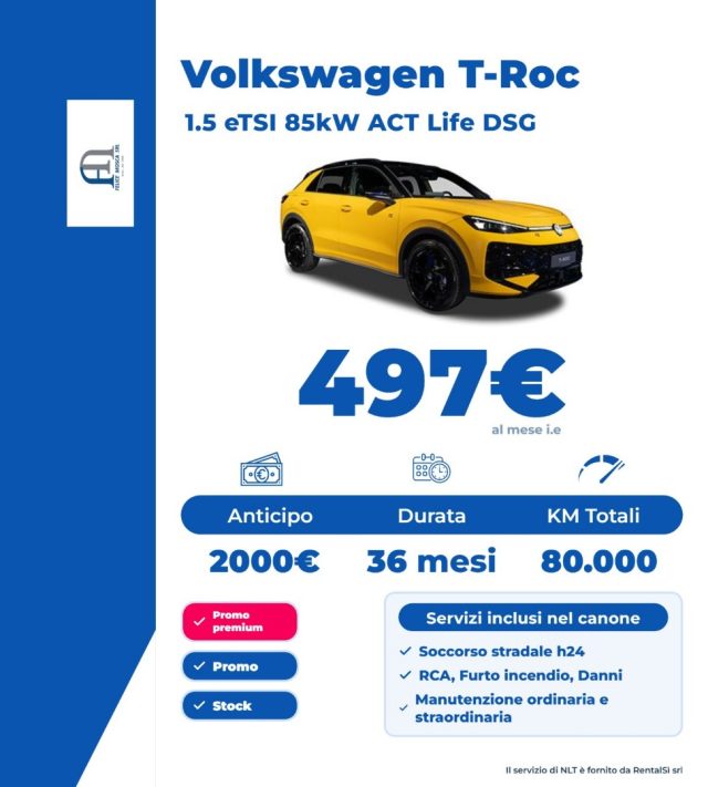 Volkswagen T-Roc 1.5 TSI ACT DSG Life - foto 3 di 4