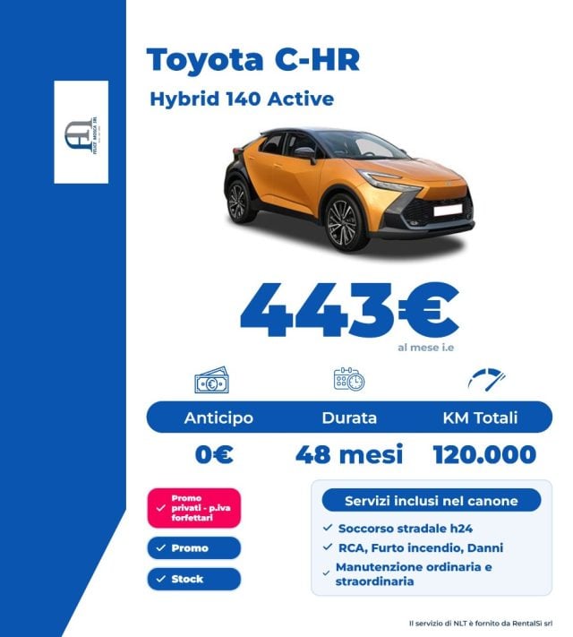 Toyota C-HR Hybrid 140 Active, in vendita a Somma Vesuviana (NA)