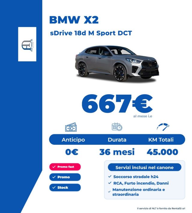 BMW X2 sDrive 18d Msport - foto 2 di 2