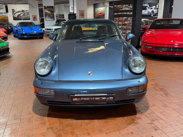 Porsche 911 964 Cabrio-Baltic Blu-Pelle Blu-Capote Blu - foto 2 di 4