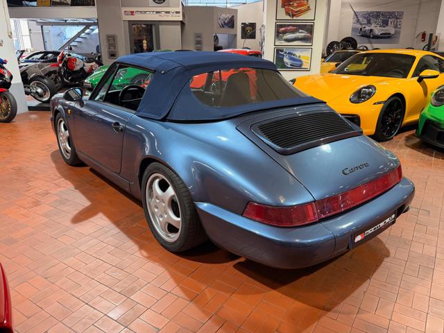 Porsche 911 964 Cabrio-Baltic Blu-Pelle Blu-Capote Blu - foto 4 di 4
