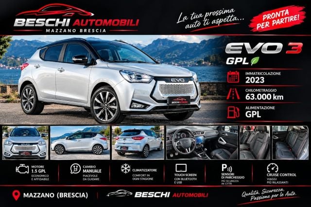 EVO EVO3 Evo 3 1.5 Bi-fuel GPL km 63000 Unico proprietario, del 2023, 63.000 km, in vendita a Mazzano (BS)