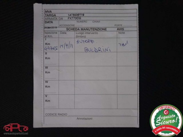 Lancia Ypsilon 1.2 69 CV 5p S&S Gold, del 2019, 74.000 km, in vendita a Carrara (MS)