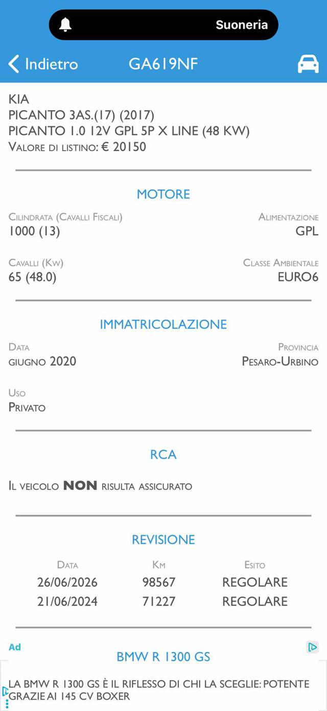 Kia Picanto 1.0 12V 5 porte Urban - foto 3 di 4