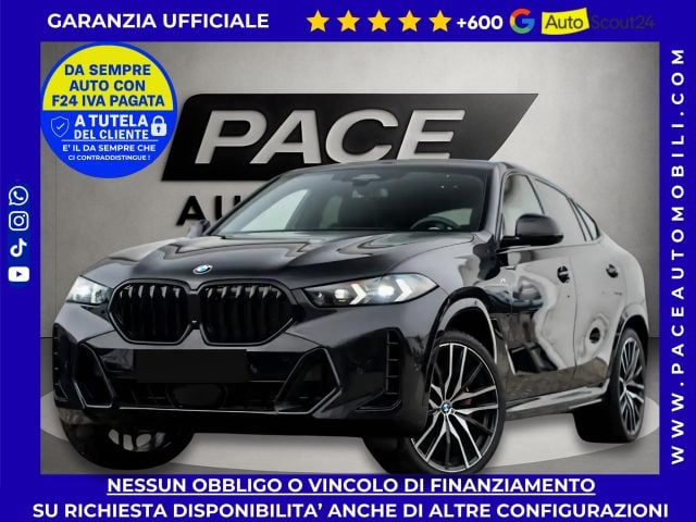 BMW X6 30D BLACK PACK M-SPORT MSPORT PRO TETTO PELLE 22", del 2025, 28.900 km, in vendita a Roma (RM)