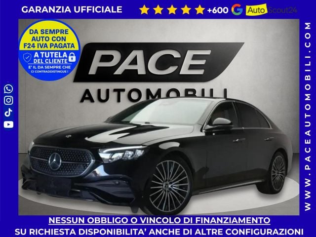 Mercedes-Benz E 220 D AMG PREMIUM 20" LED KAMERA PELLE NAVI DISTRONIC, del 2025, 28.000 km, in vendita a Roma (RM)