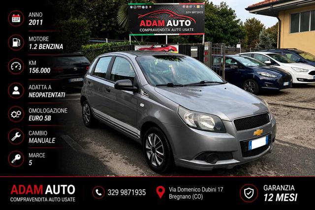 Chevrolet Aveo 1.2 5 porte LT, del 2011, 156.000 km, in vendita a Bregnano (CO)