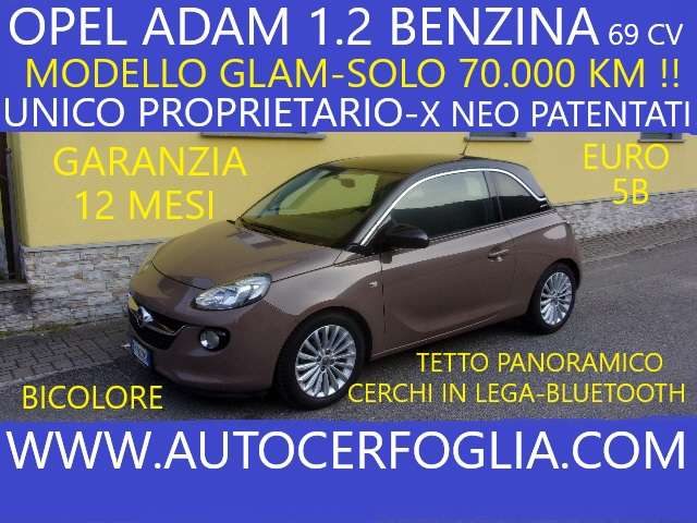 Opel Adam 1.2 Glam 70cv-SOLO 70.000 KM !!BICOLOR!! usato a SAMOLACO