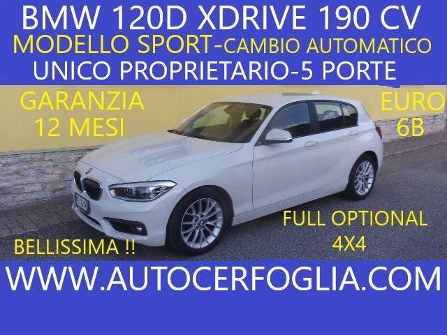 BMW 120 Serie 1-120d xdrive Sport 5p-CAMBIO AUT., del 2016, 139.895 km, in vendita a Samolaco (SO)