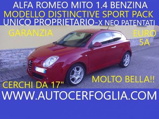 Alfa Romeo MiTo 1.4 Junior Distinctive sport pack 78cv usato a SAMOLACO