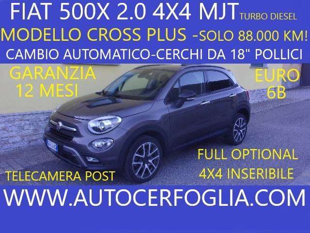 Fiat 500X 2.0 mjt Cross Plus 4x4 140cv-AT9 -88.000 KM !!! usato a SAMOLACO