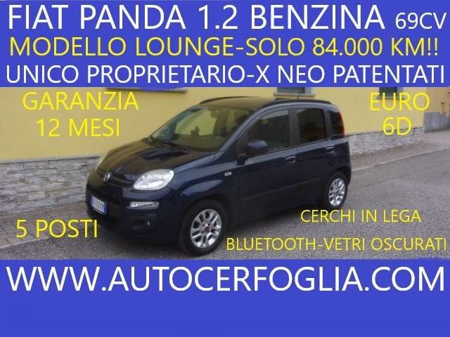 Fiat Panda 1.2 Lounge SOLO 84.000 KM -EURO 6D !!, del 2019, 84.419 km, in vendita a Samolaco (SO)