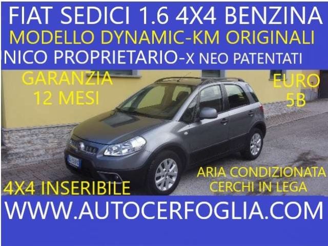 Fiat Sedici 1.6 16v Dynamic 4x4 120cv-UNICO PROPRIETARIO, del 2011, 119.927 km, in vendita a Samolaco (SO)