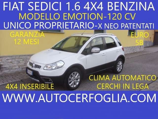 Fiat Sedici 1.6 16v Emotion 4x4 120cv-UNICO PROPRIETARIO, del 2013, 139.987 km, in vendita a Samolaco (SO)