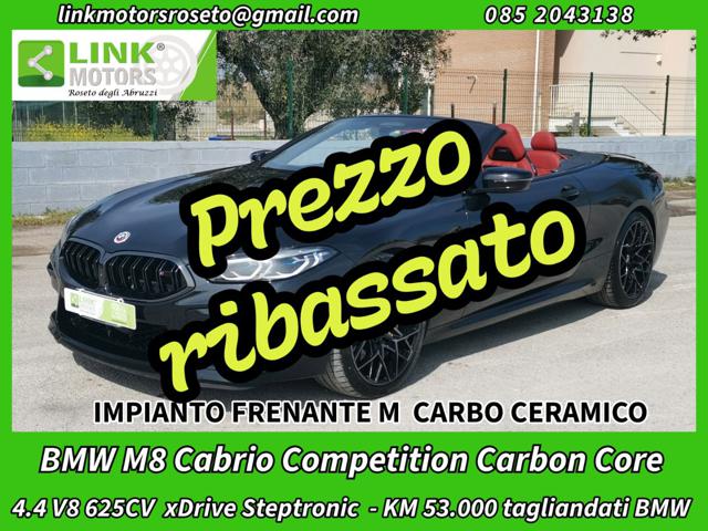 BMW M8 Cabrio Competition CarbonCore/ FULL/ TAGLIANDI usato a ROSETO DEGLI ABRUZZI