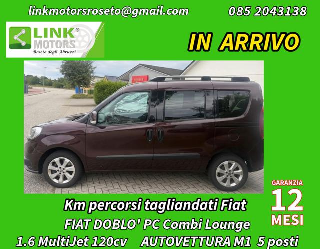 Fiat Doblo PC Combi 5posti M1 1.6 MJT 16V 120CV Lounge, del 2017, 134.415 km, in vendita a Roseto Degli Abruzzi (TE)