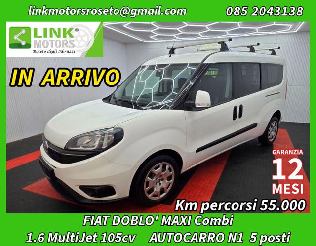 Fiat Doblo MAXI COMBI 5posti N1 1.6 MJT 105CV- Km 55mila, del 2019, 55.500 km, in vendita a Roseto Degli Abruzzi (TE)