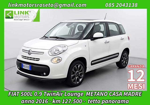 Fiat 500L 0.9 TwinAir Turbo Natural Power Lounge /TETTO PANO, del 2016, 127.500 km, in vendita a Roseto Degli Abruzzi (TE)