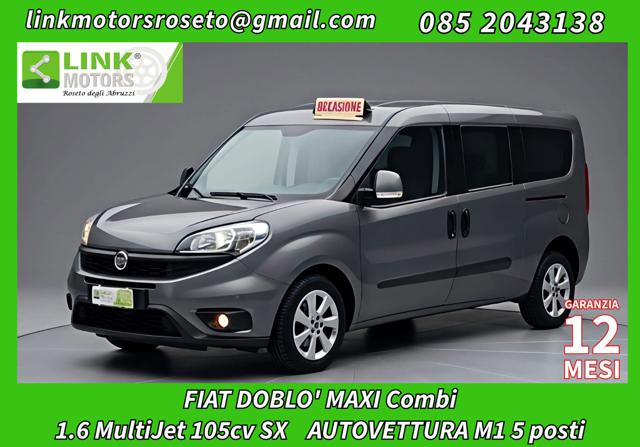 Fiat Doblo 1.6 MJT 105CV PL Combi Maxi M1 5posti SX, del 2015, 149.900 km, in vendita a Roseto Degli Abruzzi (TE)