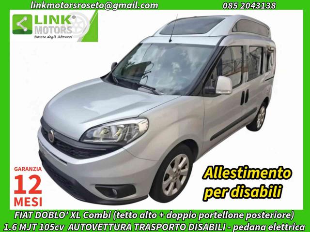 Fiat Doblo XL PC Combi 5 posti 1.6 MJT 105CV / all. disabili, del 2015, 95.200 km, in vendita a Roseto Degli Abruzzi (TE)