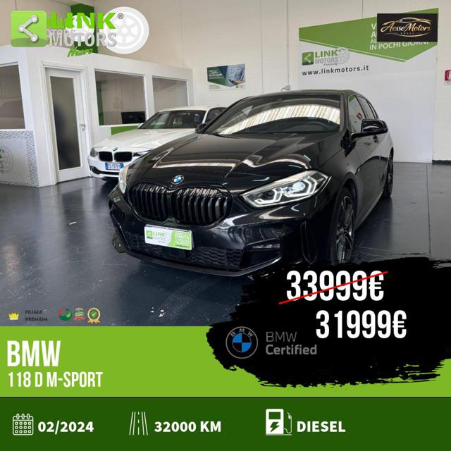BMW 118 d M-SPORT GARANZIA UFFICIALE usato a NUORO