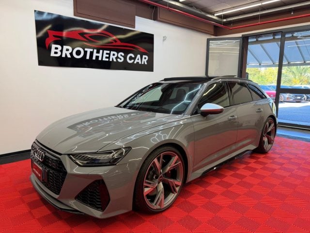 Audi RS6 4.0 TFSI V8 QUATTRO TETTO - 22" - B&O - KM REALI, del 2023, 6.300 km, in vendita a Albisola Superiore (SV)